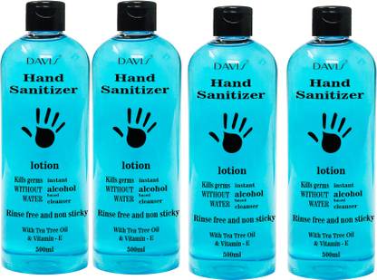 davis Organique kills 99.99% germs and infection without water with triple action Hand Sanitizer Bottle