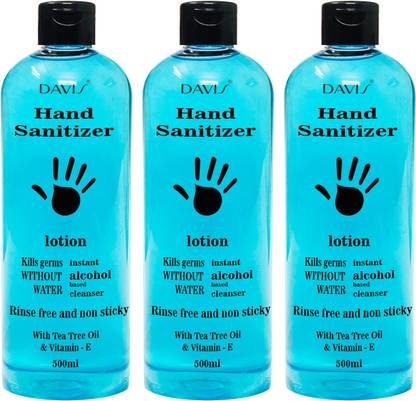 davis ree Hand Rub/ Kills 99.99% Germs  Bottle Hand Sanitizer Bottle