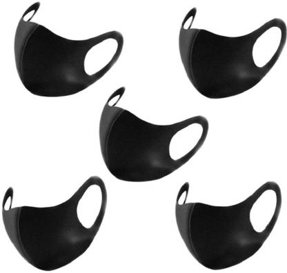 vien Face Mouth Mask Adult Children Breathable washable Sponge Face Mask Reusable Anti Pollution Face Shield Wind Proof Mouth Cover Anti Pollution Mask 5 piece