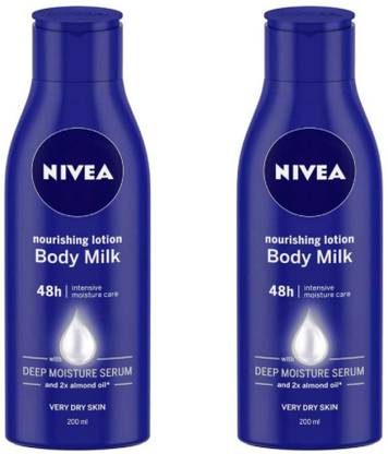 NIVEA Body Milk Body Lotion 200 ml (Pack of 2) #45
