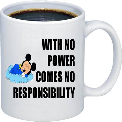 SUBLIHUT Lazy Cartoon character on transparent background theme Ceramic Coffee Mug