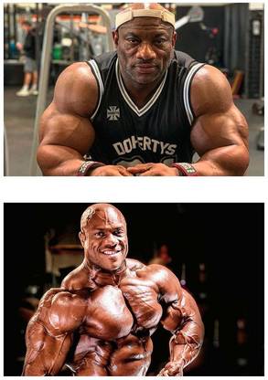  Phil Heath's & Dexter Jackson | Poster For Room | Wall Décor|Poster Combo |Decorative Poster Combo | High Resolution -300 GSM- (18x12 Paper Print