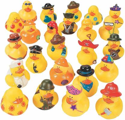 FUN EXPRESS 100 pc Mega Rubber Duck Ducky Duckie Bath Toy