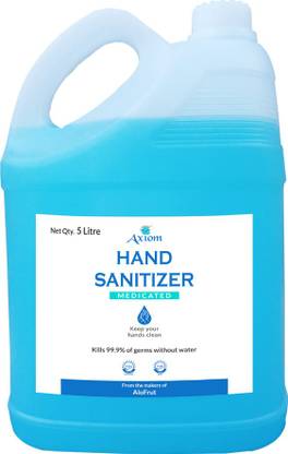 AXIOM Medicated  5litre with Chlorhexidine Gluconate Solution Hand Sanitizer Bottle