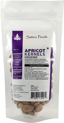 Sattvic Foods Sweet Apricot Kernels/Seeds from Himalayas, Dehydrated (750 g) Apricots