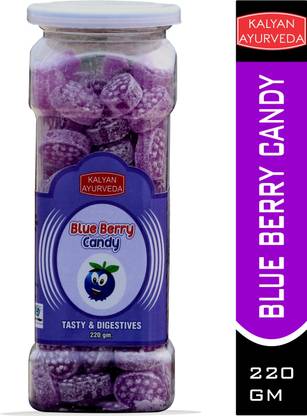 KALYAN AYURVEDA Blue Berry Candy, With The Test Of Pure Blue Berry, (220 Gm) Blue Berry Candy
