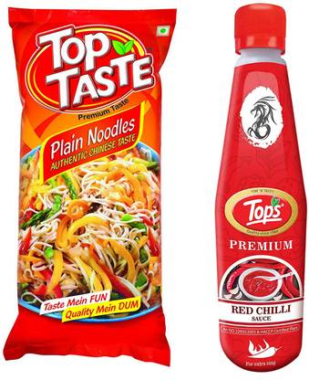 Tops RED CHILLI SAUCE 650 GRAMS & NOODLES 775 GRAMS COMBO Combo