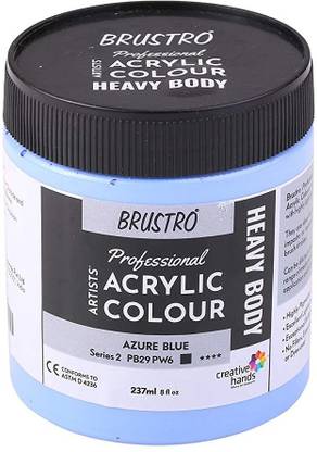 BRuSTRO Professional Artists’ Heavybody Acrylic Paint 237Ml Azure Blue (Sr 2)