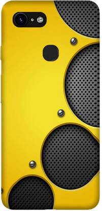 Crafto Rama Back Cover for Google Pixel 3, Abstract, Black And Yellow, Pattern, PRINTED, BACK COVER