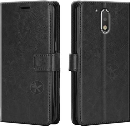 Dgeot Wallet Case Cover for Moto G4 Plus 360 Degree Complete Protection Vintage Flip Cover