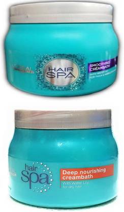 L'Oréal Paris Hair Spa Smoothing Cream Bath + Deep Nourishing Hair Mask Cre
