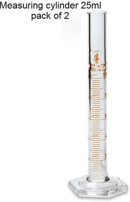 THE LABWORLD Measuring cylinder 25ml Borosilicate Glass Graduated Cylinder
