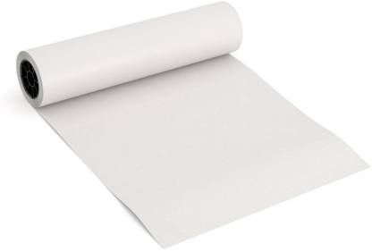 JIA White Paper unruled 24 Inch X 50 Meter(80 gsm) 80 gsm Paper Roll