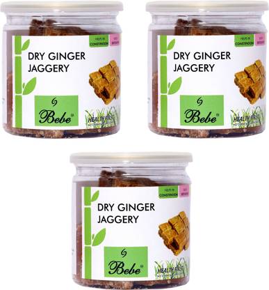 BeBe Dryginger Jaggery 250 g X 3 Jars Block Jaggery