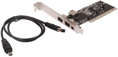 BOXNUBE 3 Port PCI Express Firewire 400 PCIe Card with VIA chipset- 6 pin 4 pin Firewire Controller Expansion Card Network Interface Card