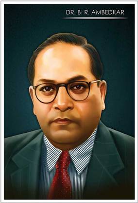 Baba Saheb Ambedkar Paper Poster Paper Print