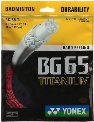 YONEX BG 65 Titanium 0.7 Badminton String - 10 m