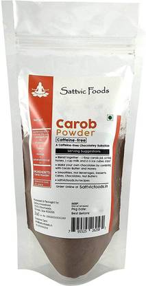 Sattvic Foods Carob Powder, 100g Cocoa Powder