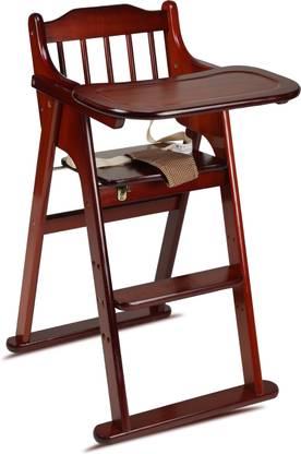 LuvLap Foldable Wooden Chair with Multipurpose Tray