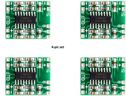DHRUV-PRO 4-Pic Set PAM8403 Board 2 * 3W Class D Digital 2.5V to 5V Power Amplifier Board Electronic Components Electronic Hobby Kit