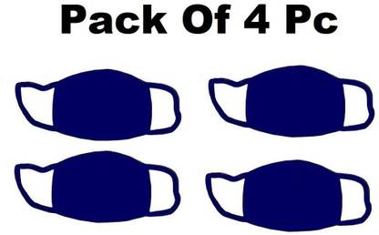 IM UNIQUE IMU 4 Pc Blue Pollution Face Mask Respirator