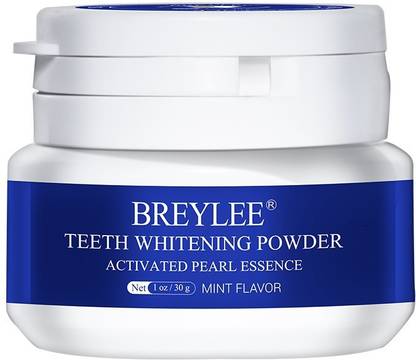 BREYLEE Teeth Whitening Powder - Activated Pearl Essence, Removes Stains