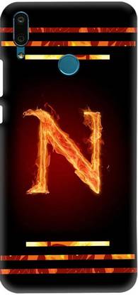 LEEMARA Back Cover for Huawei Y9 (2019), JKM-LX1, JKM-LX2, JKM-LX3, N, N Letter, N Alphabet, N Word, PRINTED