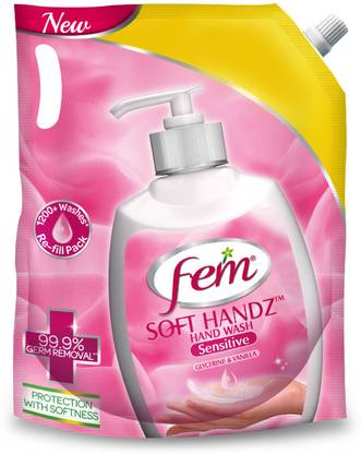 Fem Soft Handz Handwash Sensitive Hand Wash Pouch