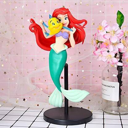 smart anime buy New Little Mermaid Princess Ariel with Flounder Action Figure Toy Doll