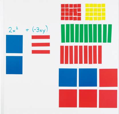 THE LABWORLD Algebra tiles set mathematics kit manipulatives learning resources kit,115 pcs