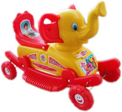 Smiley Bell BABY PLASTIC elephant WITH ROCKING