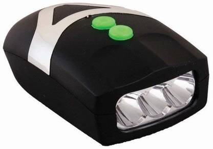NYLSA 3 LED Front Head Light & Bell Horn Hooter Siren Alarm Bicycle Cycling Bell