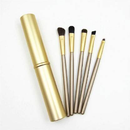 Digital Shoppy Professional Portable Makeup Brushes Set for Eyeshadow Eyeliner Eyebrow Lip Cosmetic Tools Kit (GOLD)