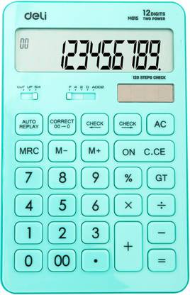 Deli WM01531 120-Step Check, Blue Desktop Basic  Calculator