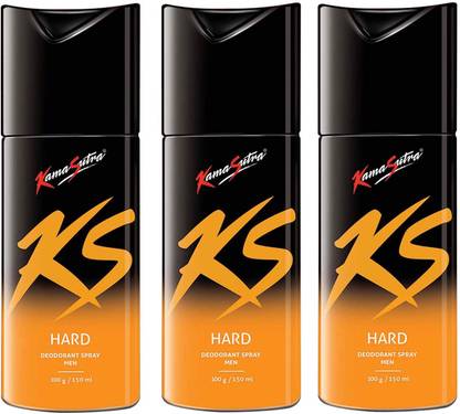 Kamasutra HARD 150ML*3pcs HD-03 Deodorant Spray  -  For Men