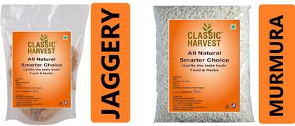 Classic Harvest SUPER SNACKS COMBO-GUD & MURMURA / PUFFED RICE & GUD Combo
