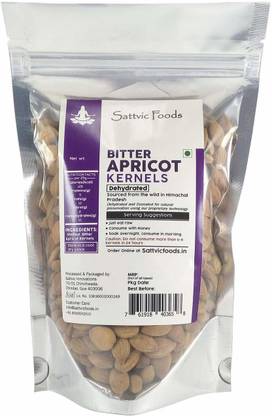 Sattvic Foods Wild Bitter Apricot Kernels, 250g Apricots