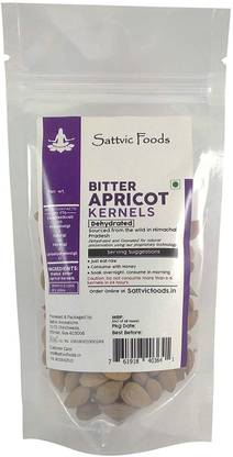 Sattvic Foods Wild Bitter Apricot Kernels, 100g Apricots