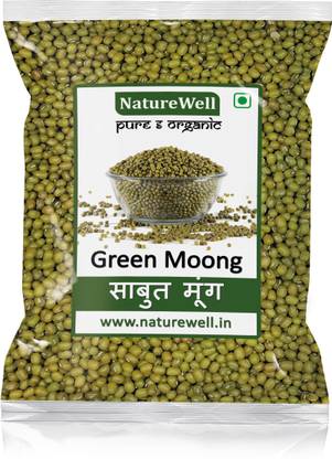Naturewell Organics Unpolished Green Moong Dal (Whole)
