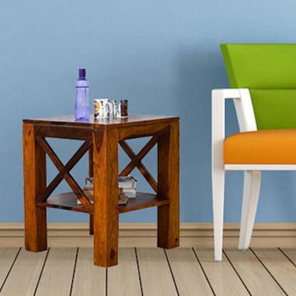 TimberTaste Sheesham Wood Solid Wood Corner Table