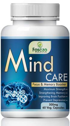 Fasczo Mind Care Supplement For Improves Brain Power Memory Booster Relieves Stress