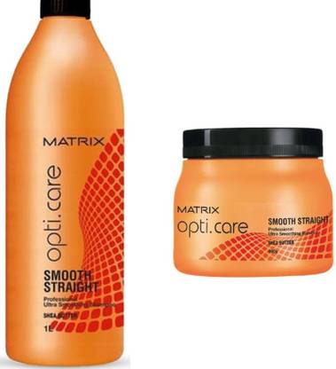 MATRIX Opti Smooth Straight Professional Ultra Smoothing Shampoo Shea Butter And Mask