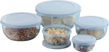 MOOZICO Plastic Cookie Jar  - 2700 ml, 1700 ml, 1000 ml, 580 ml, 290 ml