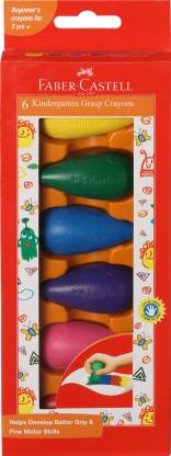 FABER-CASTELL 6 Kindergarten Grasp Crayons