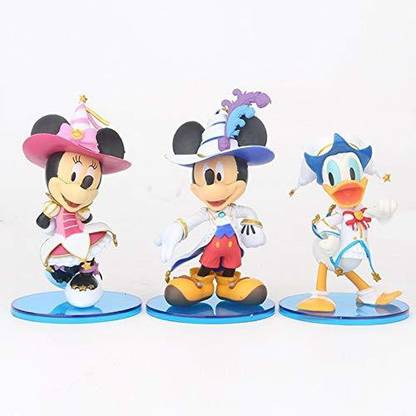 smart anime buy Mickey Mouse and Friends 3Pcs Mickey Mouse, Minnie Mouse, Donald Duck 12 cms Action Figure toy set