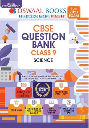 Oswaal Cbse Question Bank Class 9 Science Book Chapterwise & Topicwise Includes Objective Types & MCQ's