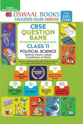 Oswaal Cbse Question Bank Class 11 Political Science Book Chapterwise & Topicwise (for 2021 Exam)