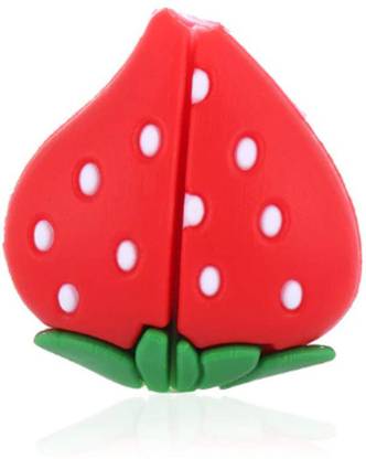 Crysendo Cable Cord Protector Saver for Any Data Cable Wire USB Micro USB C Type Cables Red Strawberry Fruit Design Cable Protector