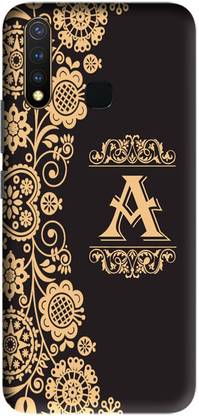 LEEMARA Back Cover for Vivo Y19, Vivo 1915, V1915
, A, A Letter, A Alphabet, A Word, PRINTED, BACK COVER
