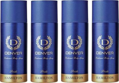 DENVER Pride deo 165ml*4pcs P-04 d Deodorant Spray  -  For Men
